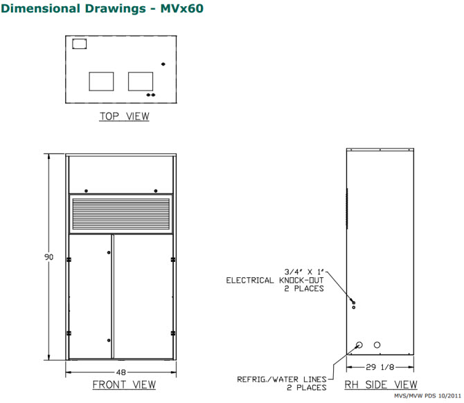 Dimensional Drawings - MVx120